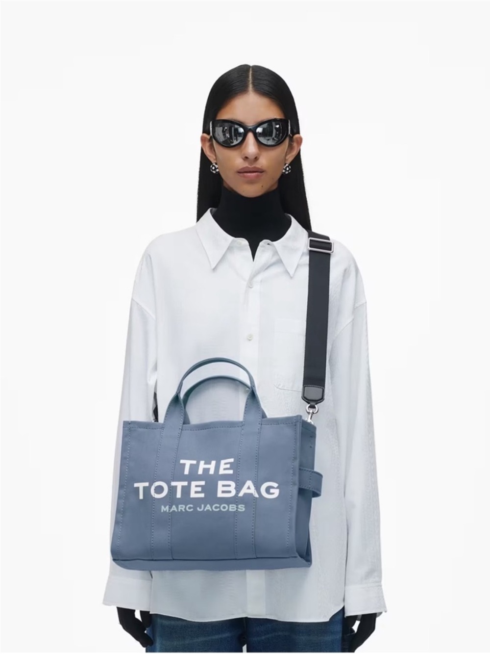 Marc Jacobs The Tote Bag Blue Canvas